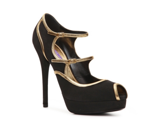 Ralph Lauren Collection Jefina Suede Mary Jane Pump