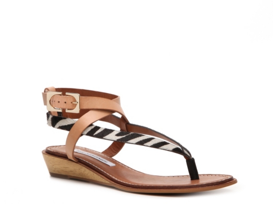 Diane Von Furstenberg Dottie Wedge Sandal