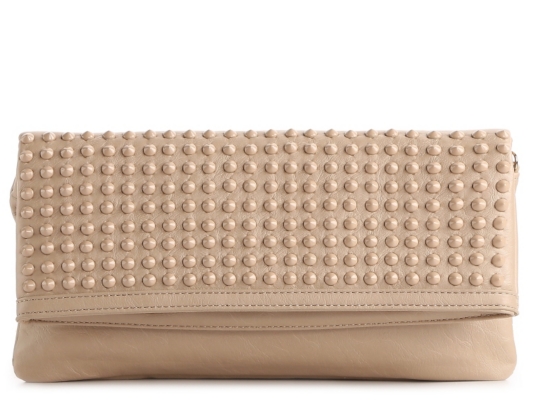 Aldo Change Tonal Stud Flap Clutch