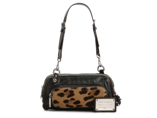 Dolce & Gabbana Leather Color Block Mini Shoulder Bag