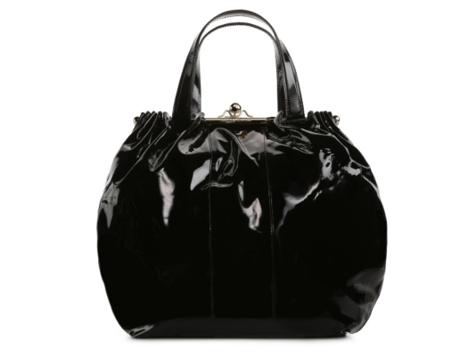 Roberto Cavalli Patent Push Lock Shoulder Bag
