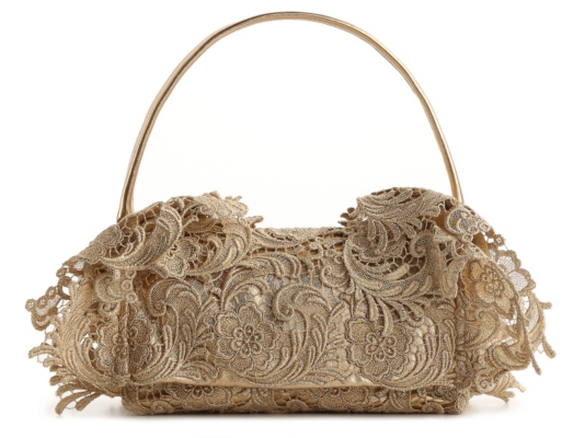 Prada Metallic Lace Shoulder Bag