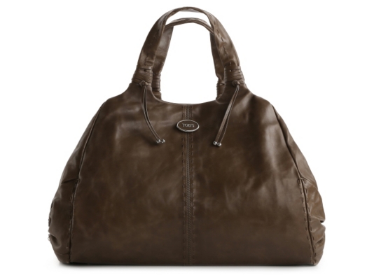 Tod's Leather Stitch Detail Satchel