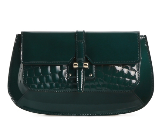 Yves Saint Laurent Patent Slip Lock Clutch