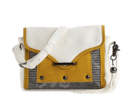 POVERTY FLATS by rian Fringe & Flap Cross Body Bag