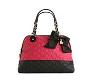 Betsey Johnson Will You Be Mine Quilted Dome Satchel
