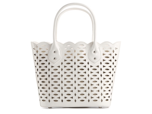 Kelly & Katie Patent Laser Cut Tote