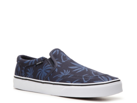 vans palm tree slip ons