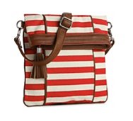 Kelly & Katie Canvas Stripe Messenger Bag