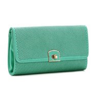 Urban Expressions Perforated Turn Lock Clutch