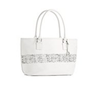 Audrey Brooke Perforated Leather Tote
