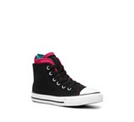 Converse Chuck Taylor All Star Back Zip Girls Toddler & Youth High-Top Sneaker