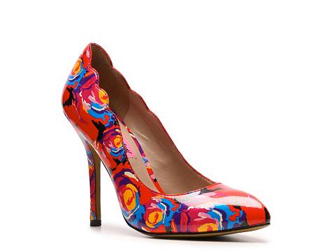 betsey johnson pump floral