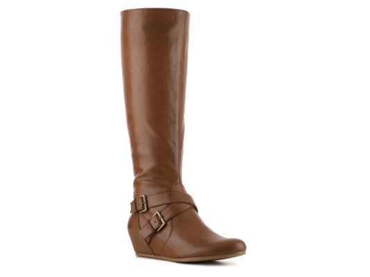 Crown Vintage Lilly Wide Calf Wedge Boot