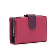 Kelly & Katie Color Block Indexer Leather Wallet
