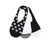 Converse Polka Dot Womens No Show Liners - 3 Pack