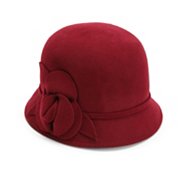 Nine West 3D Felt Flower Cloche Hat