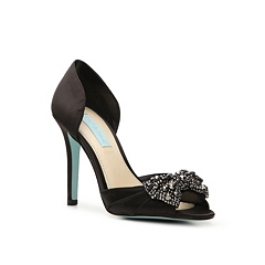 mesh and satin crystal pumps betsey johnson x db