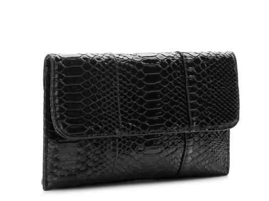 dsw black clutch