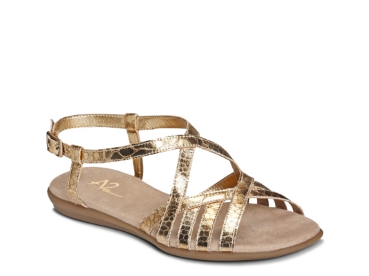 aerosoles metallic sandals