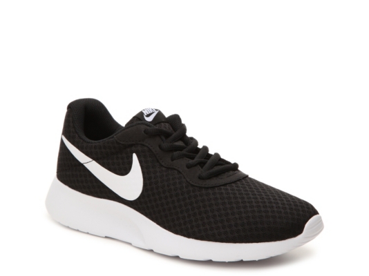 nike tanjun womens black white