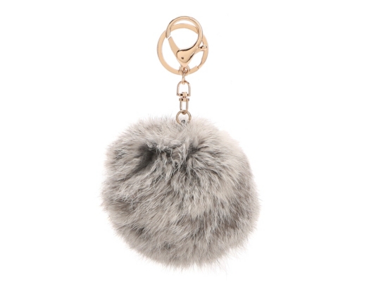 Melie Bianco Fur Pom Bag Charm