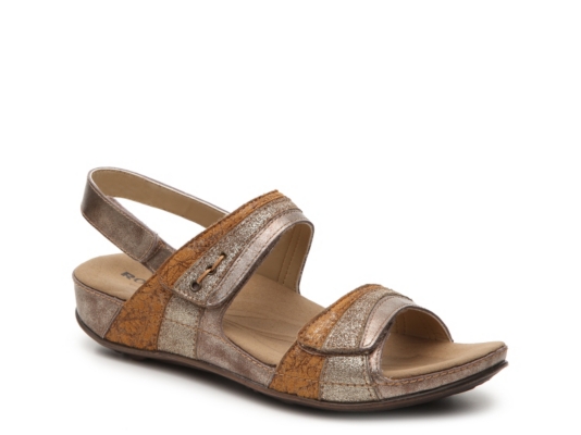 Romika Fidschi Metallic Wedge Sandal