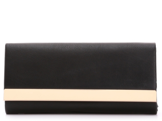 dsw black clutch