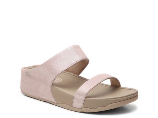 FitFlop Lulu Shimmer Slide Wedge Sandal