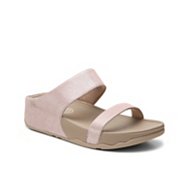 FitFlop Lulu Shimmer Slide Wedge Sandal
