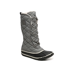 duck boots women grey