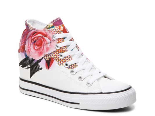 converse high tops womens flowers