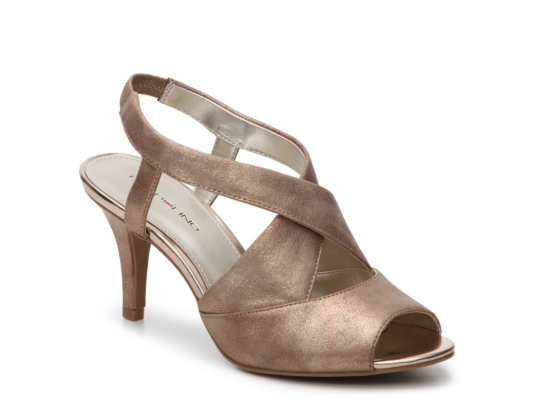 dsw metallic sandals