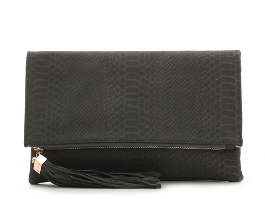 dsw black clutch