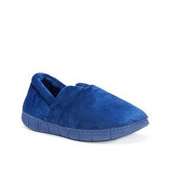 muk luks men's leather berber fleece slippers
