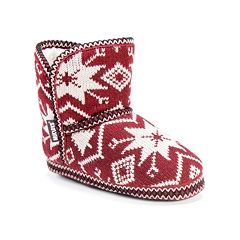 muk luks men's nordic knit bootie slipper socks