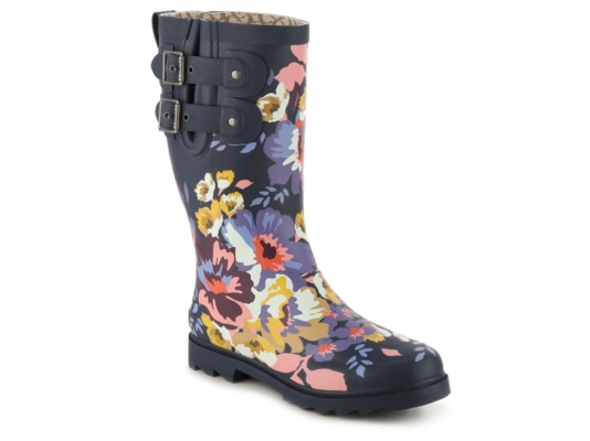 chooka floral rain boots