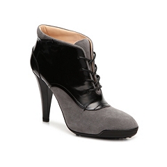 Final Sale - Tod&#39;s Leather Two-Tone Lace-Up Bootie | DSW