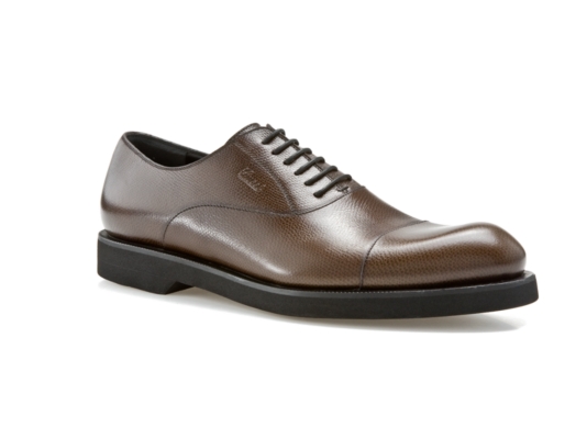 Gucci Men's Textured Leather Oxford 247497