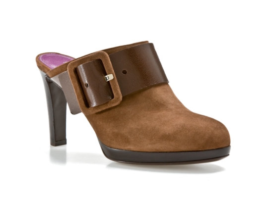 Sergio Rossi Suede Platform Clog