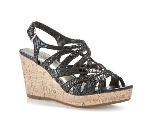 Kelly & Katie Jaylyn Snake Wedge Sandal 
