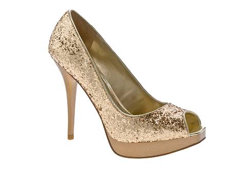 SM Women's Karro Gold Glitter Pump | DSW