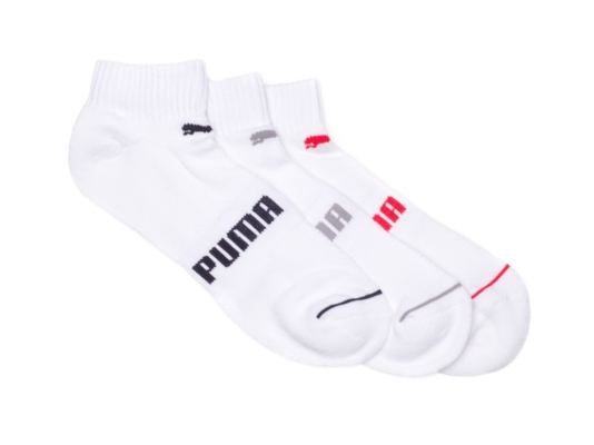 Puma Men's Quarter Crew Athletic Sock, 3 Pack