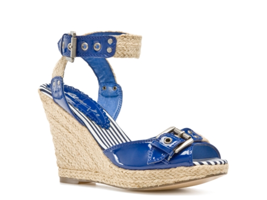 Gomax Nanette01 Blue Wedge Sandal