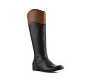 Ciao Bella Tabby Two Tone Wide Calf Riding Boot