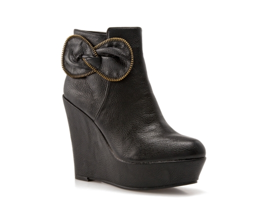 C. Label Alley Wedge Bootie