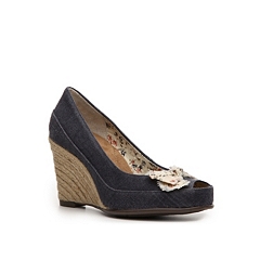 dsw denim wedges
