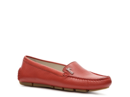Gucci Leather Script Loafer