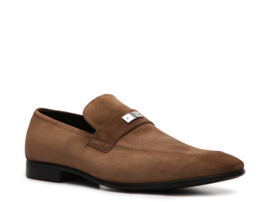 Gucci Men's Suede Nameplate Loafer
