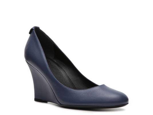 Gucci Leather Wedge Pump